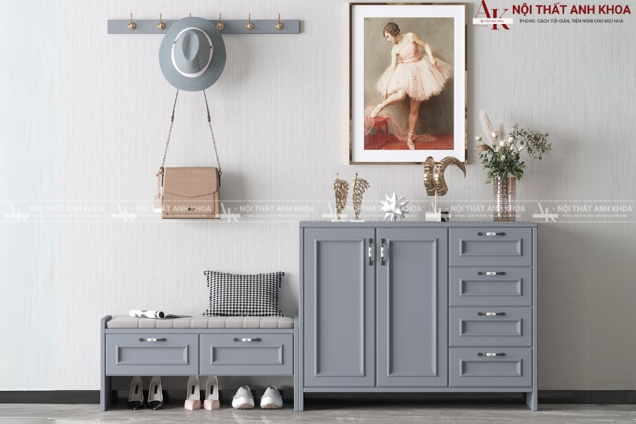 Mẫu tủ giày gỗ MDF đa năng - Vừa đẹp vừa tiết kiệm diện tích  Mẫu tủ giày gỗ MDF đa năng - Vừa đẹp vừa tiết kiệm diện tích