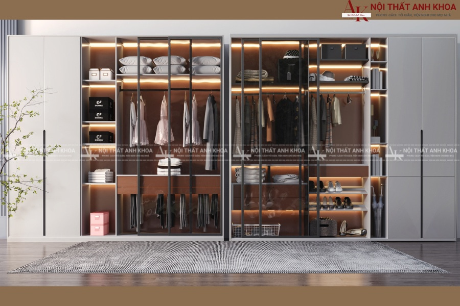 Tủ giày kết hợp cánh kính sang trọng Tủ giày kết hợp cánh kính sang trọng