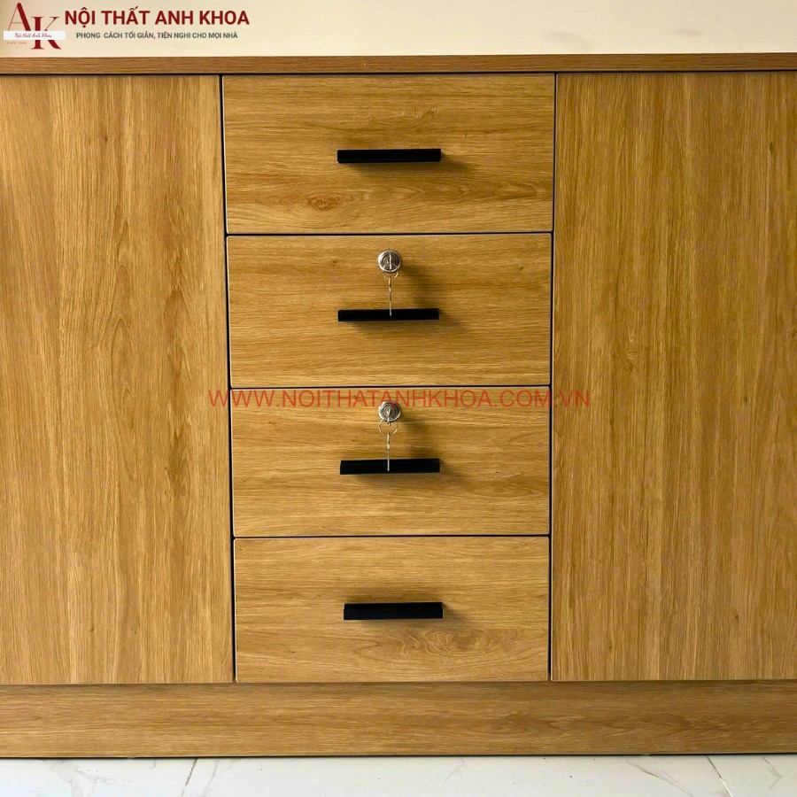 Tủ hồ sơ văn phòng gam màu vàng vân gỗ ấm áp Tủ hồ sơ văn phòng gam màu vàng vân gỗ ấm áp