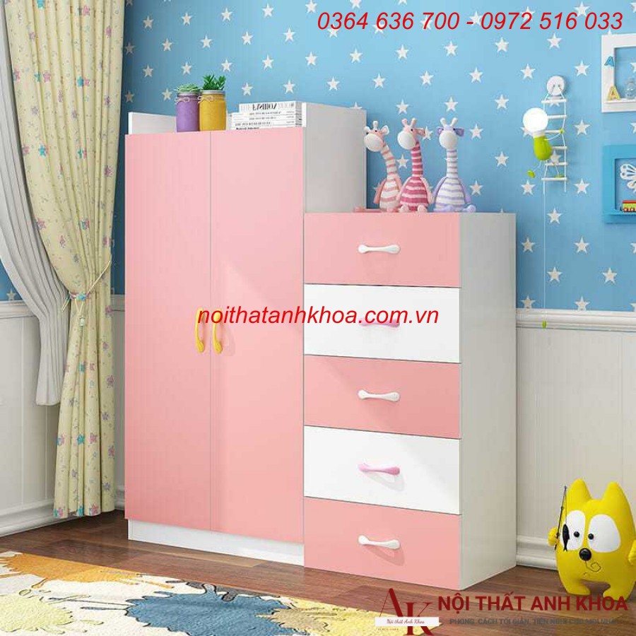 Tủ Quần Áo Trẻ Em Gỗ MDF Hiện Đại Giá Tốt Tủ Quần Áo Trẻ Em Gỗ MDF Hiện Đại Giá Tốt