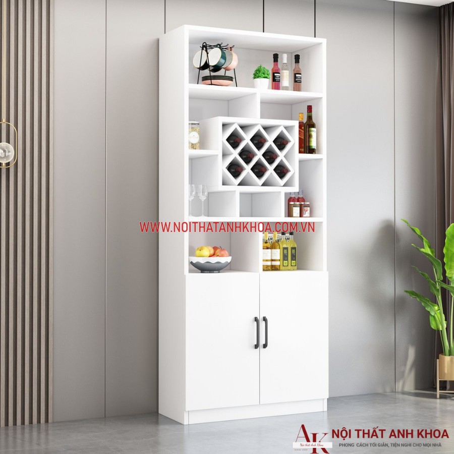 Tủ rượu gỗ công nghiệp trang trí phòng khách đẹp hiện đại Tủ rượu gỗ công nghiệp trang trí phòng khách đẹp hiện đại