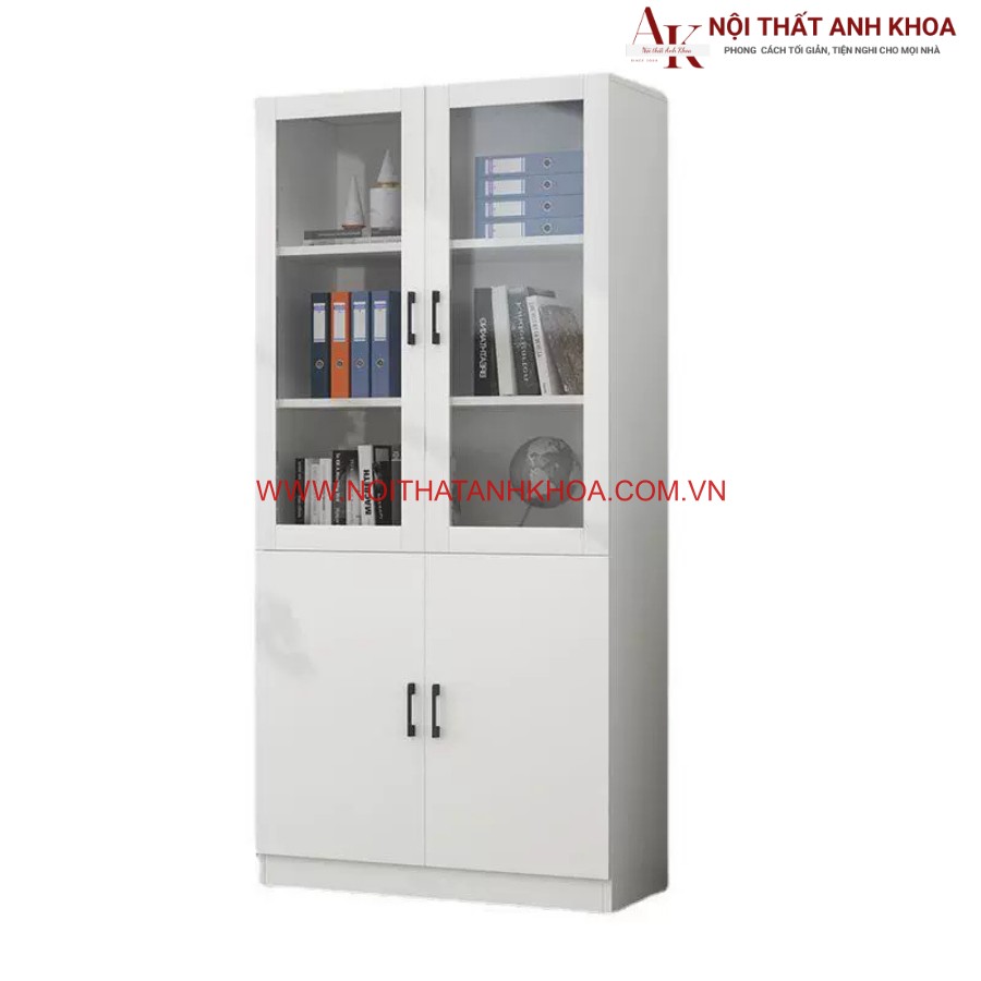 Tủ tài liệu gỗ công nghiệp có cánh kính đẹp và dễ sử dụng Tủ tài liệu gỗ công nghiệp có cánh kính đẹp và dễ sử dụng