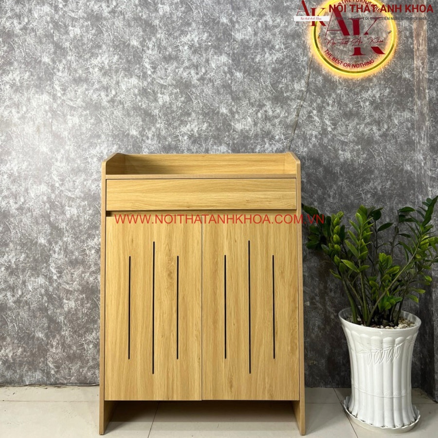 Tủ giày 2 cánh gỗ công nghiệp đẹp hiện đại, tiện nghi Tủ giày 2 cánh gỗ công nghiệp đẹp hiện đại, tiện nghi