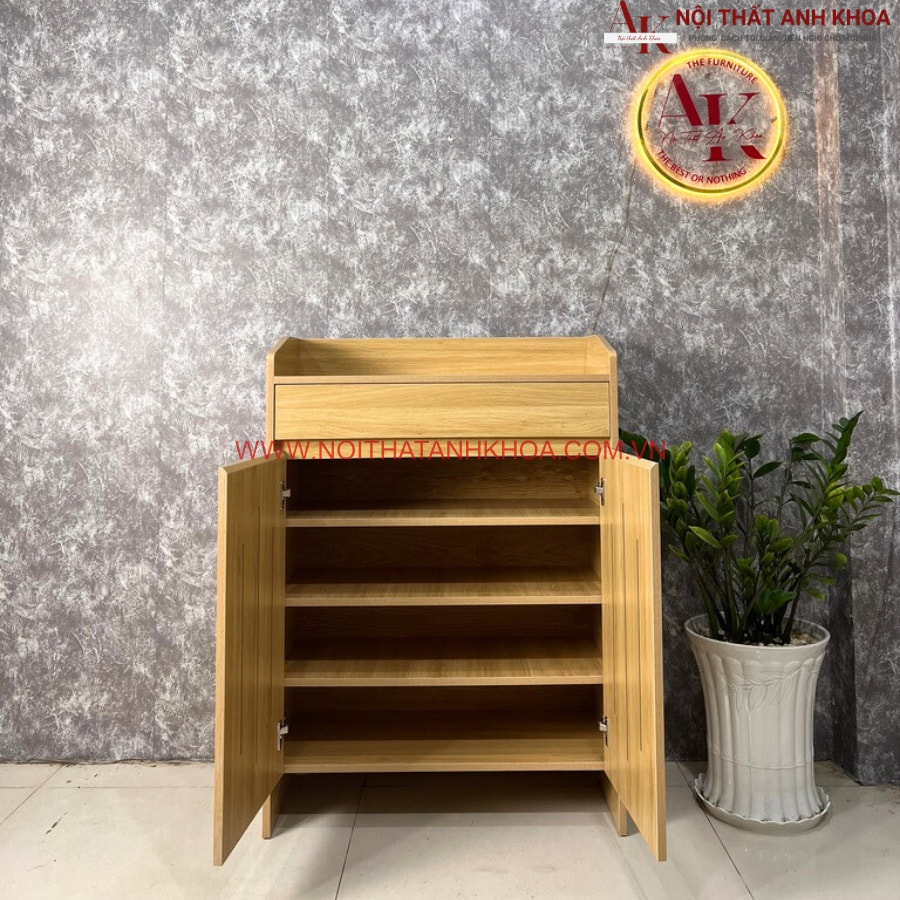 Ngăn kệ tủ giày 2 cánh gỗ công nghiệp đẹp hiện đại, tiện nghi Ngăn kệ tủ giày 2 cánh gỗ công nghiệp đẹp hiện đại, tiện nghi
