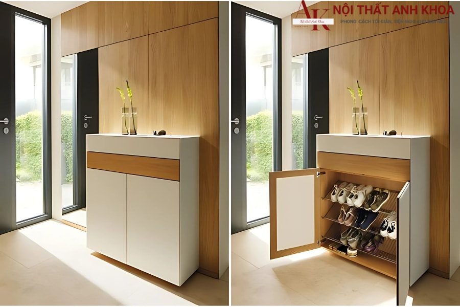 Tủ giày 2 cánh kích thước đa dạng Tủ giày 2 cánh kích thước đa dạng