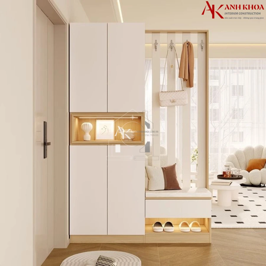 Tủ Giày Cao Kịch Trần Kết Hợp Hệ Treo Đồ Thông Minh Tủ Giày Cao Kịch Trần Kết Hợp Hệ Treo Đồ Thông Minh
