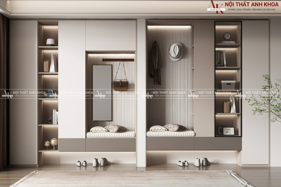 Tủ đựng giày gỗ MDF có ghế ngồi - Tiện lợi, sang trọng Tủ đựng giày gỗ MDF có ghế ngồi - Tiện lợi, sang trọng