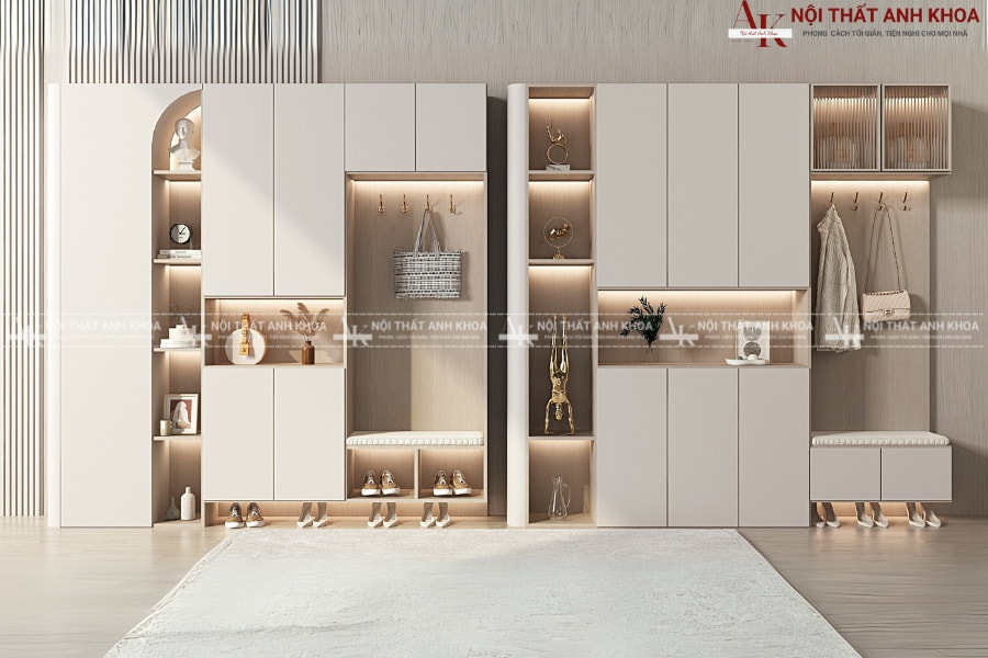 Tủ đựng giày dép kèm ghế ngồi gỗ MDF bền đẹp, đẳng cấp Tủ đựng giày dép kèm ghế ngồi gỗ MDF bền đẹp, đẳng cấp