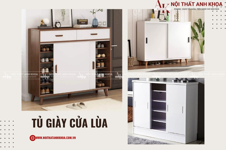 Tủ giày cánh lùa (Trượt) hiện đại - Giải pháp lưu trữ tối ưu Tủ giày cánh lùa (Trượt) hiện đại - Giải pháp lưu trữ tối ưu