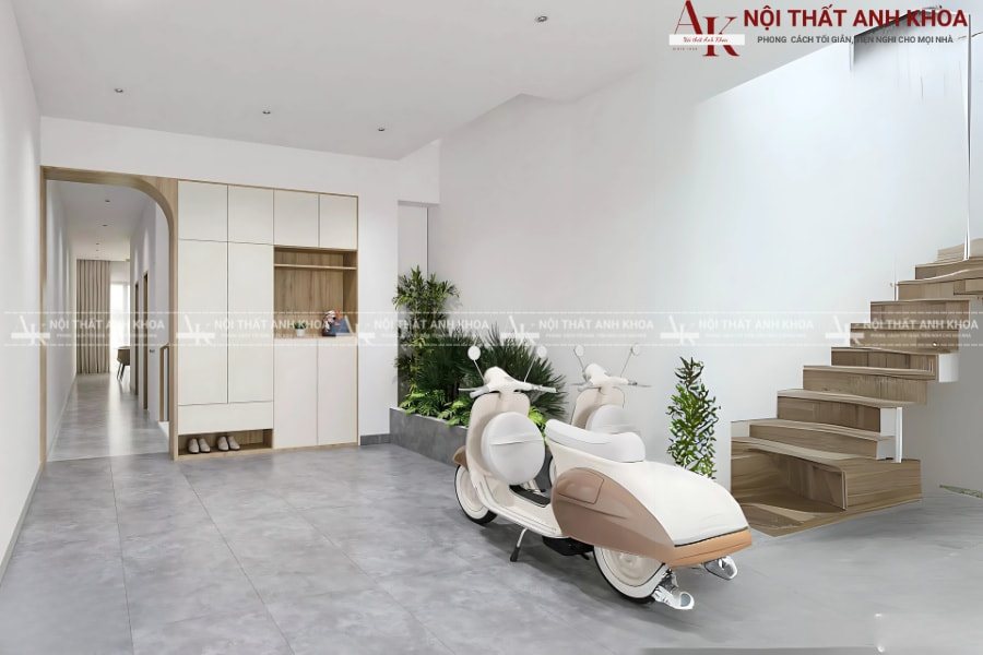 Tủ giày gỗ MDF hiện đại, kịch trần - Sang trọng Tủ giày gỗ MDF hiện đại, kịch trần - Sang trọng