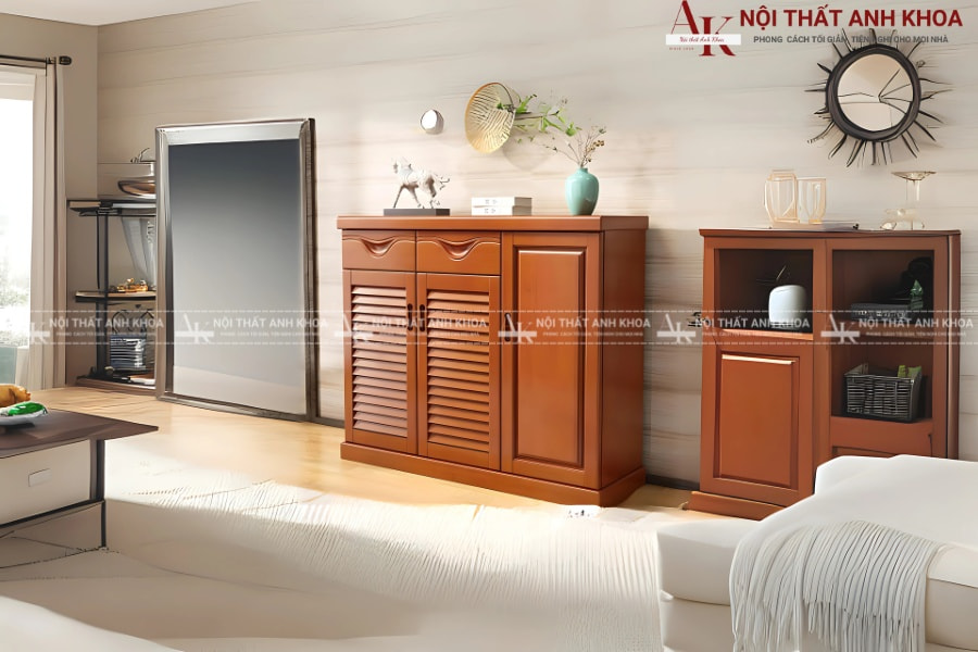 Tủ giày gỗ tự nhiên - Thiết kế đẹp, giá tốt Tủ giày gỗ tự nhiên - Thiết kế đẹp, giá tốt