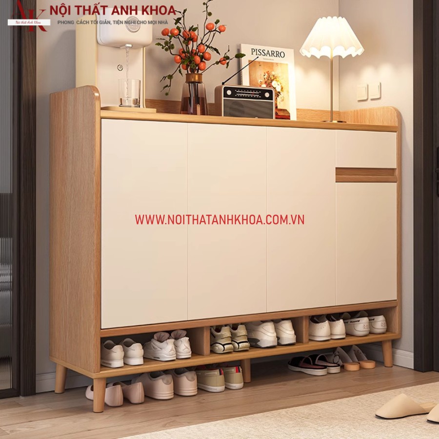 Tủ giày gỗ công nghiệp giá rẻ mẫu mã đa dạng Tủ giày gỗ công nghiệp giá rẻ mẫu mã đa dạng