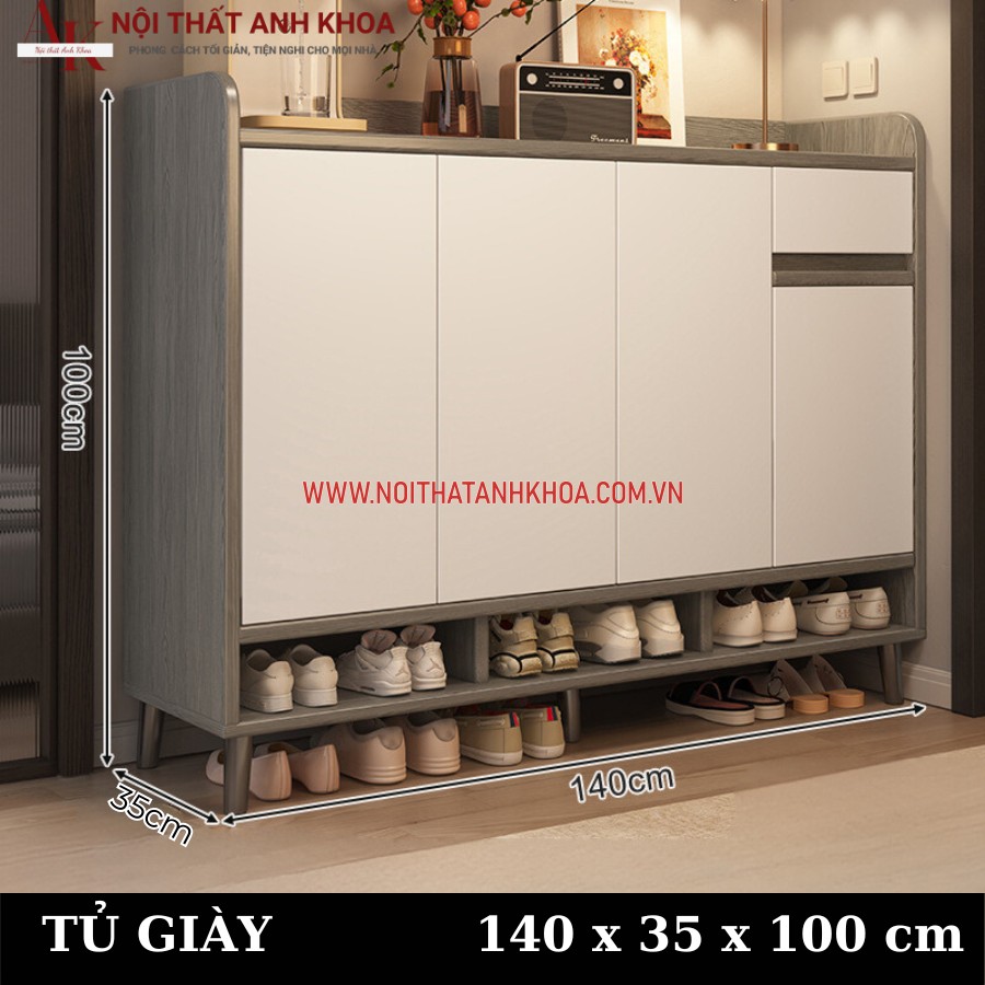 Tủ giày gỗ công nghiệp MDF hiện đại Tủ giày gỗ công nghiệp MDF hiện đại
