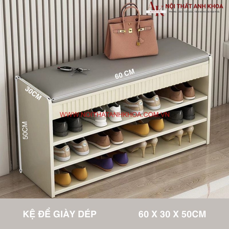 Kích thước tủ giày kết hợp gỗ công nghiệp sơn 2K Kích thước tủ giày kết hợp gỗ công nghiệp sơn 2K