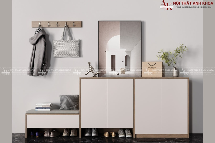 Tủ giày kết hợp ghế ngồi Tủ giày kết hợp ghế ngồi