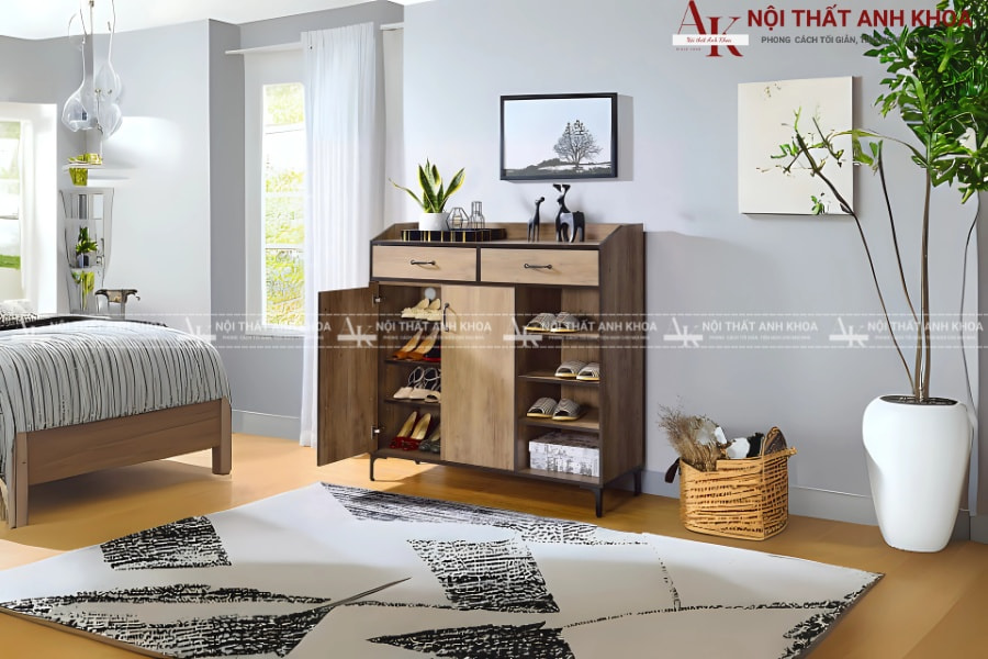 Tủ giày mini tinh tế - Giải pháp cho căn hộ diện tích nhỏ Tủ giày mini tinh tế - Giải pháp cho căn hộ diện tích nhỏ