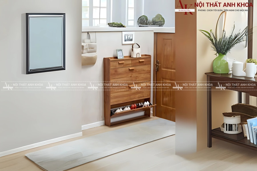 Tủ giày gỗ nhỏ hiện đại dành riêng cho ngôi nhà nhỏ  Tủ giày gỗ nhỏ hiện đại dành riêng cho ngôi nhà nhỏ