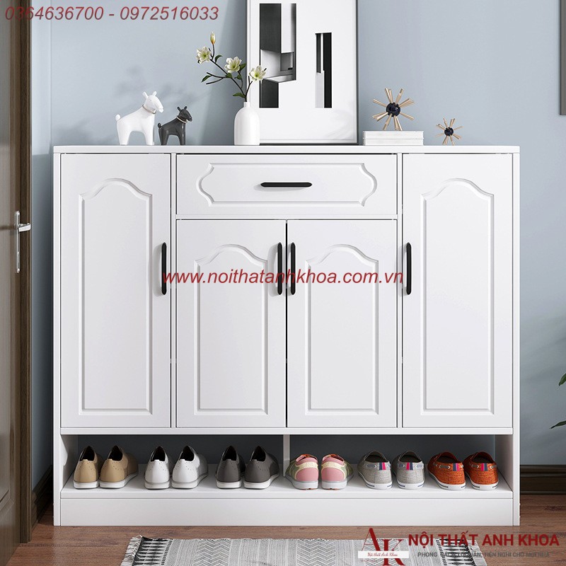 Tủ Giày Thiết Kế Phong Cách Cổ Điển Gỗ MDF Cao Cấp Giá Rẻ Tủ Giày Thiết Kế Phong Cách Cổ Điển Gỗ MDF Cao Cấp Giá Rẻ