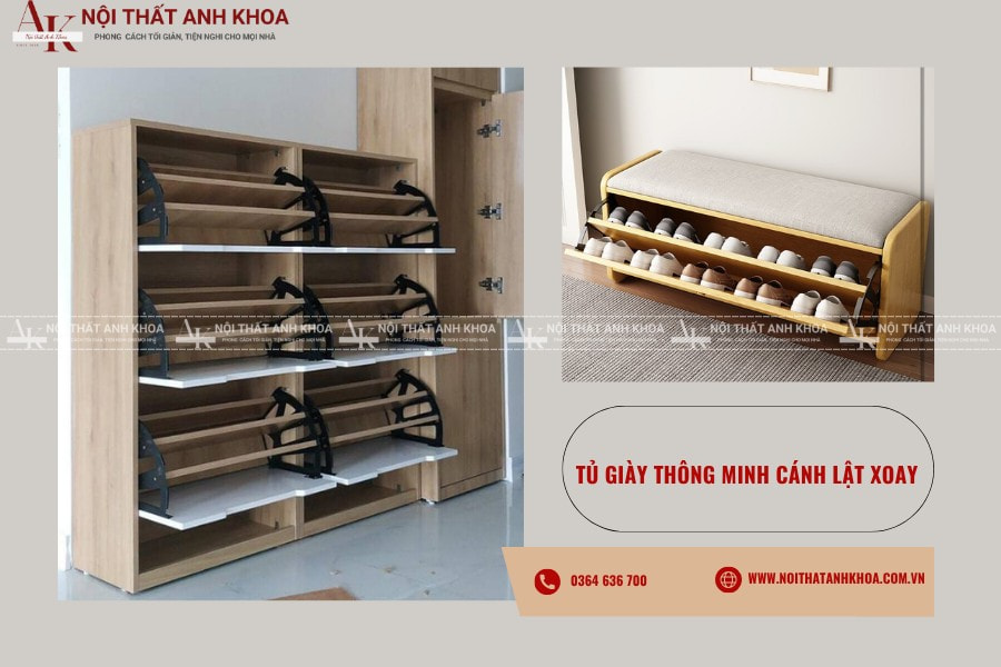 Tủ giày thông minh cách lật xoay Tủ giày thông minh cách lật xoay