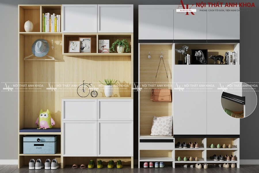 Tủ văn phòng đựng giày dép gỗ MDF hiện đại, tinh tế Tủ văn phòng đựng giày dép gỗ MDF hiện đại, tinh tế