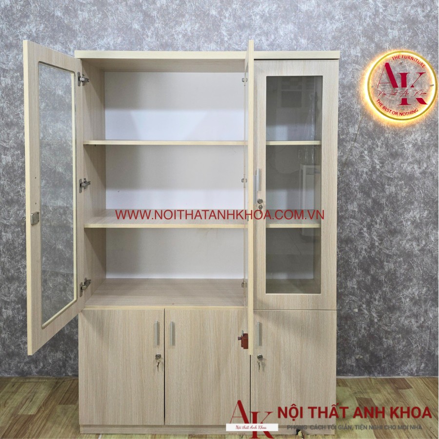 Không gian lưu trữ rộng rãi tủ hồ sơ 3 cánh gỗ công nghiệp mdf Không gian lưu trữ rộng rãi tủ hồ sơ 3 cánh gỗ công nghiệp mdf