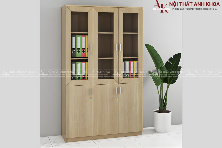 Tủ hồ sơ 3 cánh gỗ MDF hiện đại - Đơn giản mà tinh tế Tủ hồ sơ 3 cánh gỗ MDF hiện đại - Đơn giản mà tinh tế