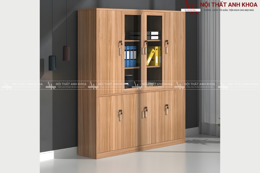 Tủ hồ sơ gỗ đẹp cho văn phòng - Giải pháp lưu trữ gọn gàng và sang trọng Tủ hồ sơ gỗ đẹp cho văn phòng - Giải pháp lưu trữ gọn gàng và sang trọng