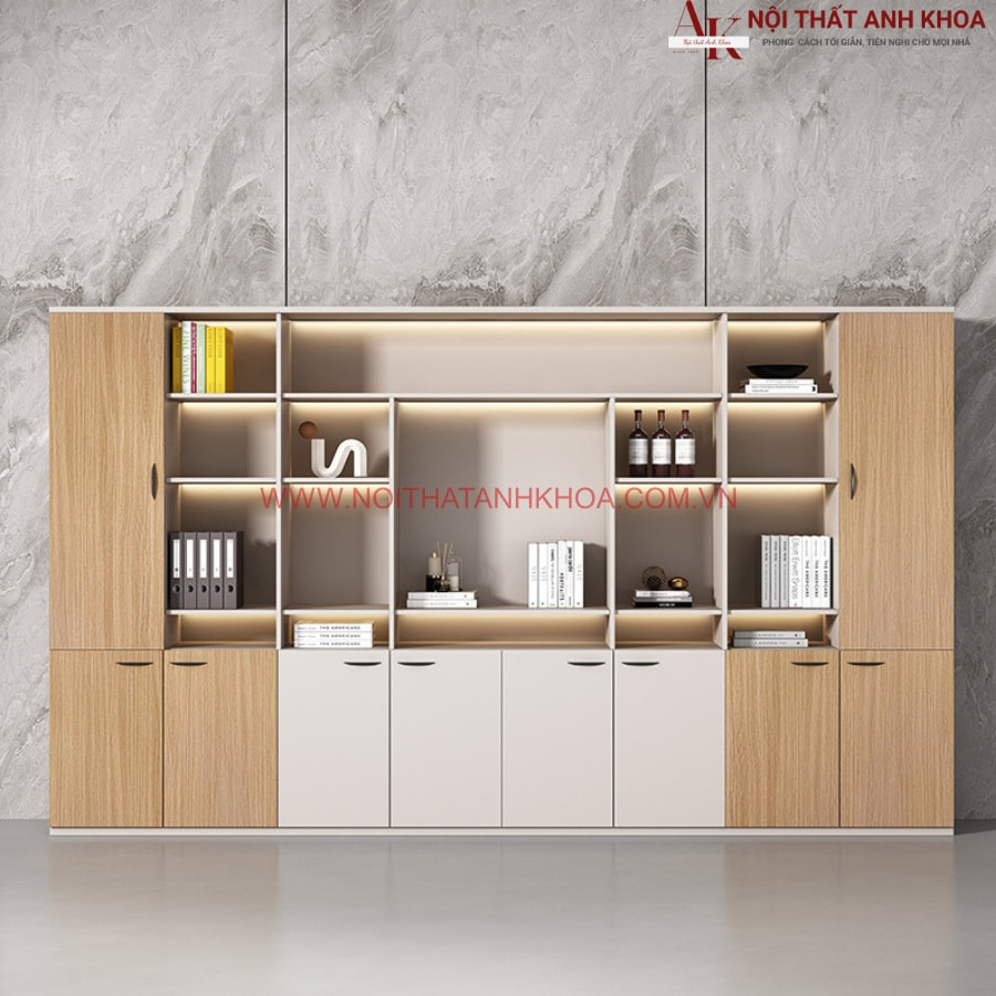 Tủ hồ sơ giám đốc gam màu sang trọng được làm từ gỗ công nghiệp Tủ hồ sơ giám đốc gam màu sang trọng được làm từ gỗ công nghiệp