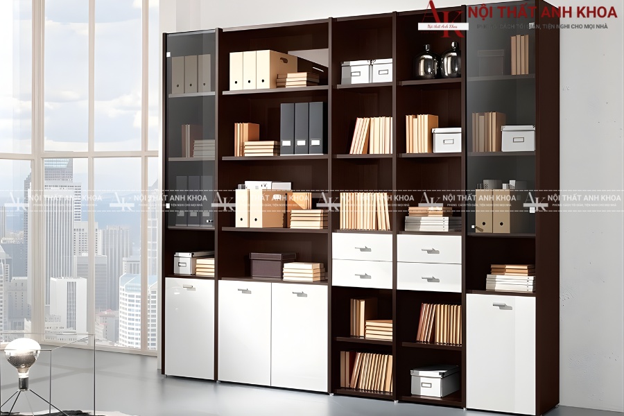 Tủ hồ sơ gỗ công nghiệp nhiều ngăn - Lưu trữ khoa học, dễ quản lý Tủ hồ sơ gỗ công nghiệp nhiều ngăn - Lưu trữ khoa học, dễ quản lý