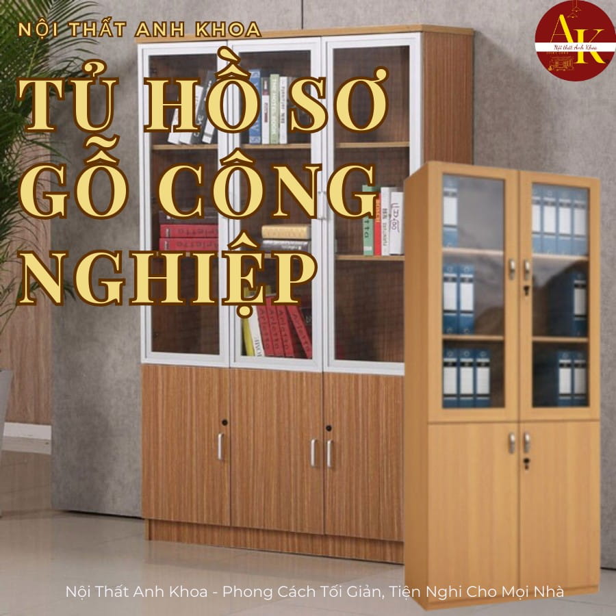 Tủ hồ sơ gỗ công nghiệp đẹp hiện đại, sang trọng Tủ hồ sơ gỗ công nghiệp đẹp hiện đại, sang trọng