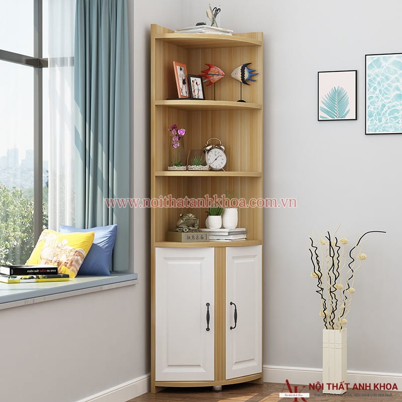 Tủ Kệ Góc Tường Gỗ Công Nghiệp MDF Cao Cấp Tủ Kệ Góc Tường Gỗ Công Nghiệp MDF Cao Cấp