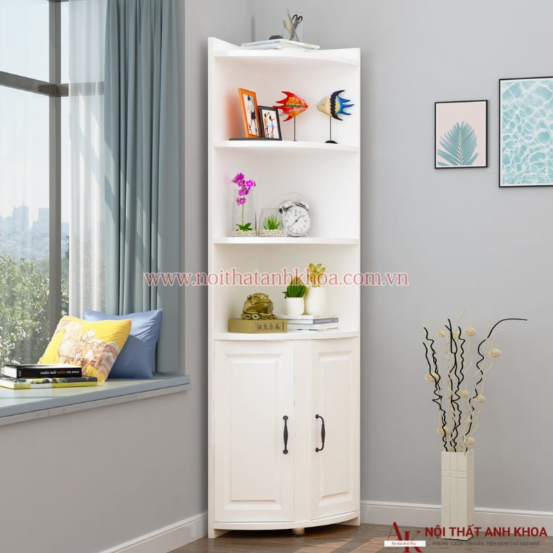 Tủ Kệ Góc Tường Gỗ Công Nghiệp MDF Cao Cấp Tủ Kệ Góc Tường Gỗ Công Nghiệp MDF Cao Cấp