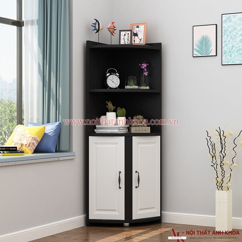 Tủ Kệ Góc Tường Gỗ Công Nghiệp MDF Cao Cấp Tủ Kệ Góc Tường Gỗ Công Nghiệp MDF Cao Cấp