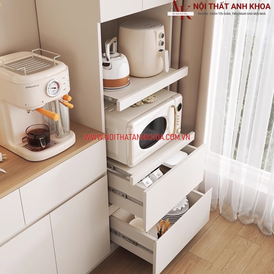 Tủ kệ nhà bếp đa năng tiện lợi Tủ kệ nhà bếp đa năng tiện lợi