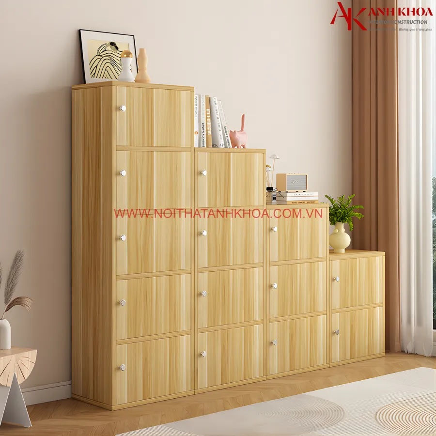 Mẫu tủ Locker gỗ công nghiệp cho văn phòng đẹp, giá tốt Mẫu tủ Locker gỗ công nghiệp cho văn phòng đẹp, giá tốt
