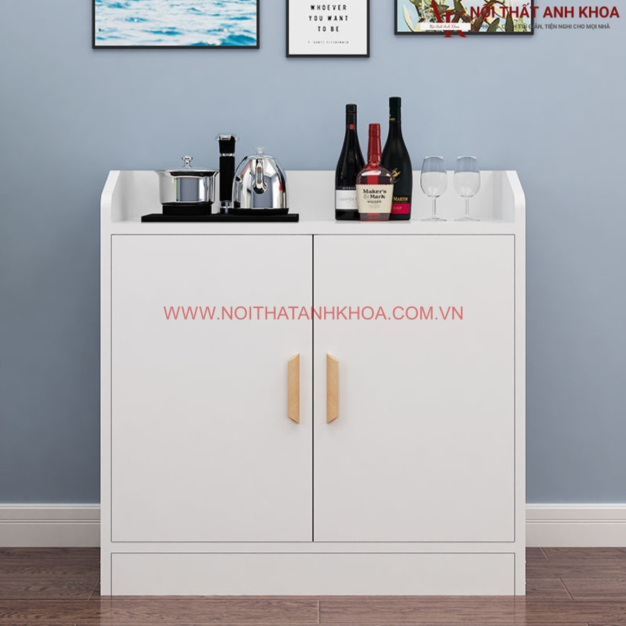 Tủ nhà bếp đa năng gỗ công nghiệp 2 cánh màu trắng đẹp, hiện đại Tủ nhà bếp đa năng gỗ công nghiệp 2 cánh màu trắng đẹp, hiện đại