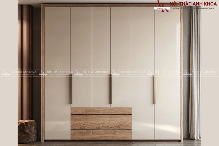 Tủ quần áo 5 cánh đẹp phong cách hiện đại Tủ quần áo 5 cánh đẹp phong cách hiện đại