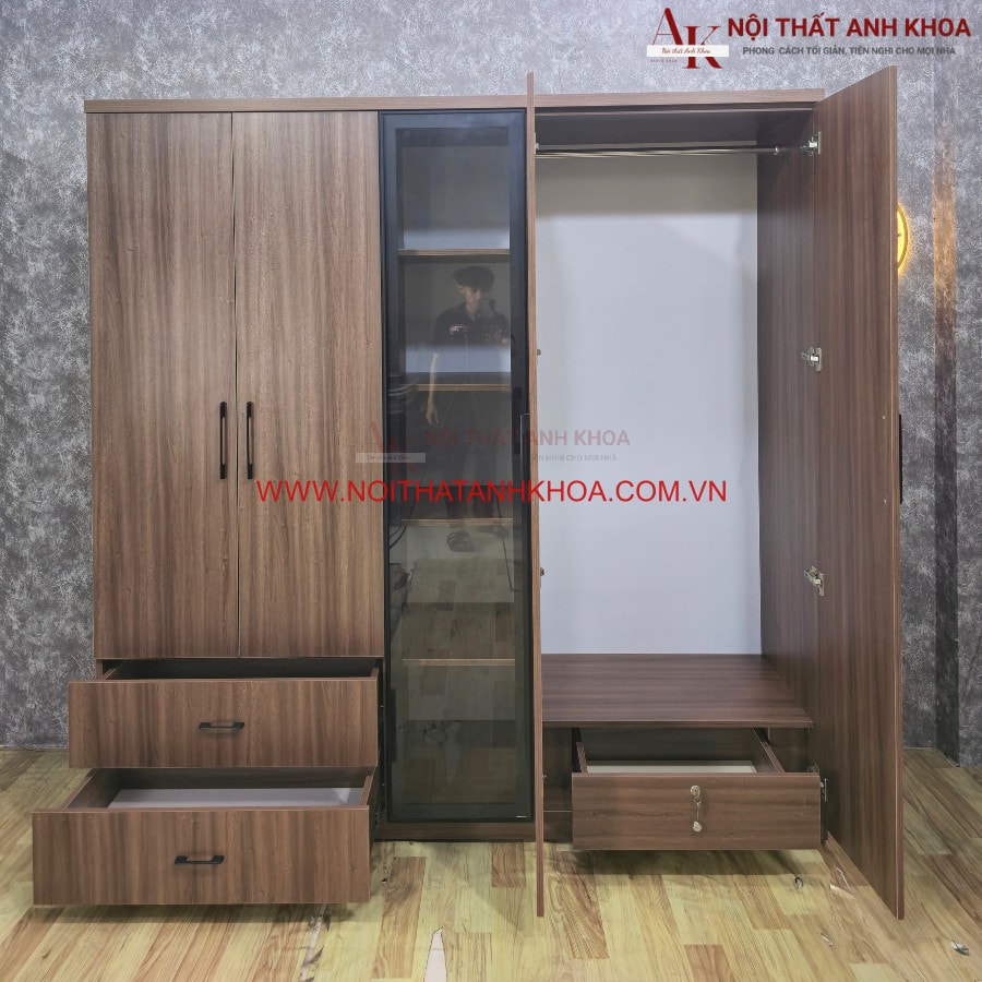 Hệ thống ngăn kéo tủ quần áo 5 cánh thiết kế đa năng Hệ thống ngăn kéo tủ quần áo 5 cánh thiết kế đa năng