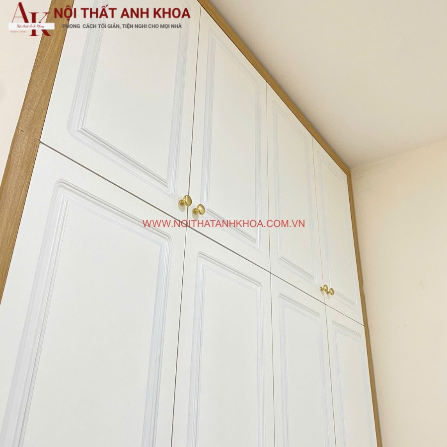 Tủ quần áo âm tường kịch trần gỗ công nghiệp Tủ quần áo âm tường kịch trần gỗ công nghiệp