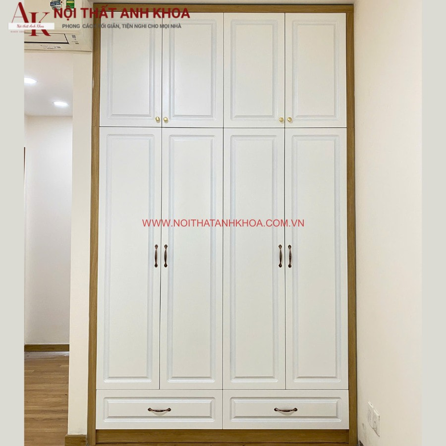 Tủ quần áo âm tường kịch trần gỗ công nghiệp Tủ quần áo âm tường kịch trần gỗ công nghiệp