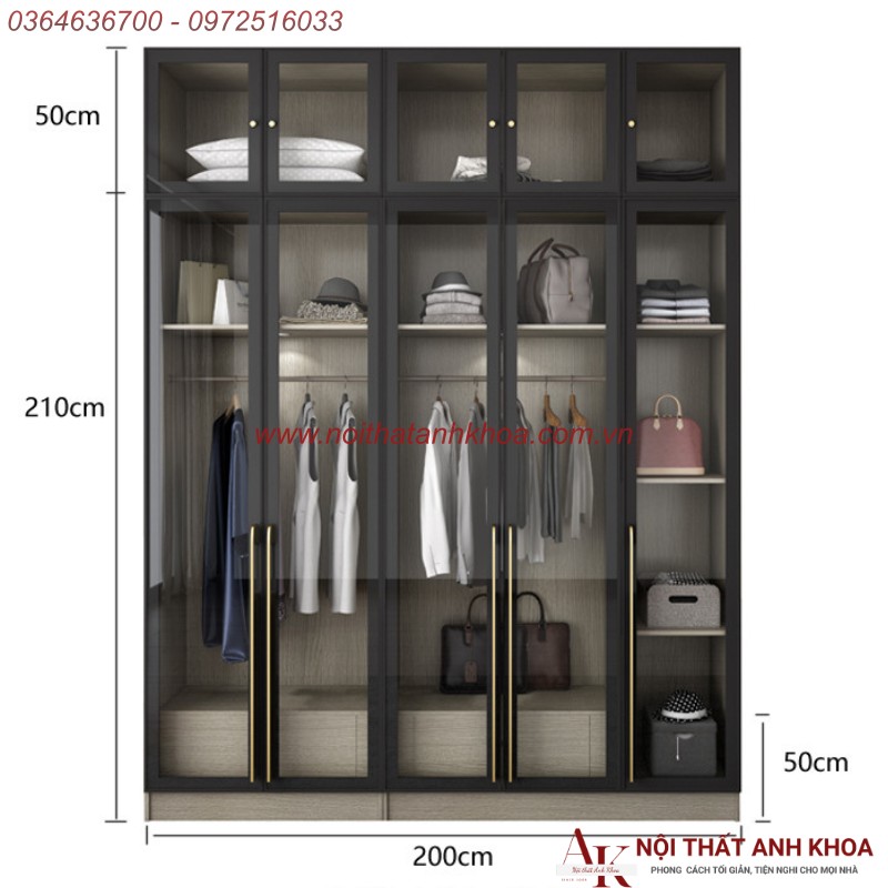 Tủ Quần Áo Cánh Kính Cường Lực Gỗ MDF Thiết Kế Sang Trọng Đẹp Mắt Tủ Quần Áo Cánh Kính Cường Lực Gỗ MDF Thiết Kế Sang Trọng Đẹp Mắt