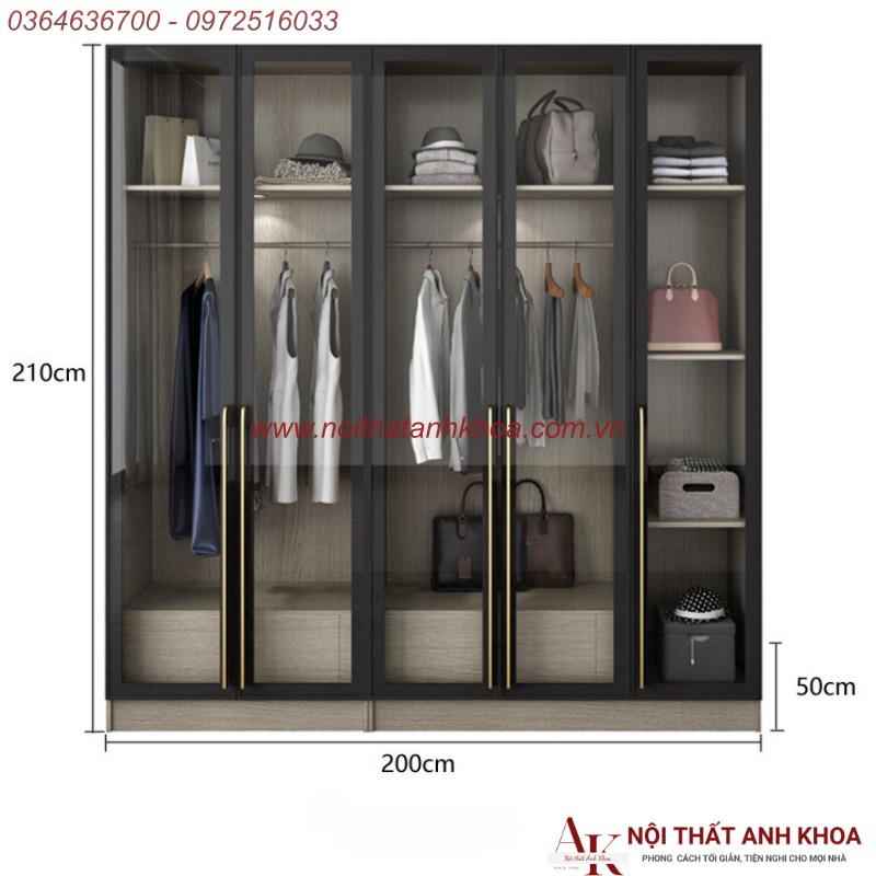 Tủ Quần Áo Cánh Kính Cường Lực Gỗ MDF Thiết Kế Sang Trọng Đẹp Mắt Tủ Quần Áo Cánh Kính Cường Lực Gỗ MDF Thiết Kế Sang Trọng Đẹp Mắt