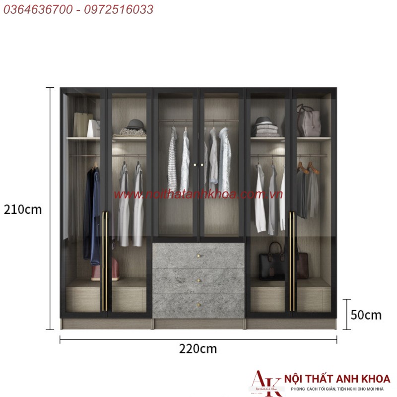 Tủ Quần Áo Cánh Kính Cường Lực Gỗ MDF Thiết Kế Sang Trọng Đẹp Mắt Tủ Quần Áo Cánh Kính Cường Lực Gỗ MDF Thiết Kế Sang Trọng Đẹp Mắt