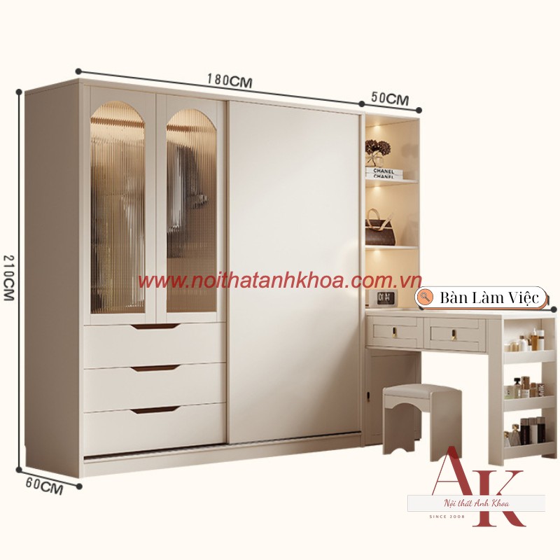 Tủ Quần Áo Cánh Kính Gỗ Công Nghiệp Đẹp Hiện Đại Tủ Quần Áo Cánh Kính Gỗ Công Nghiệp Đẹp Hiện Đại