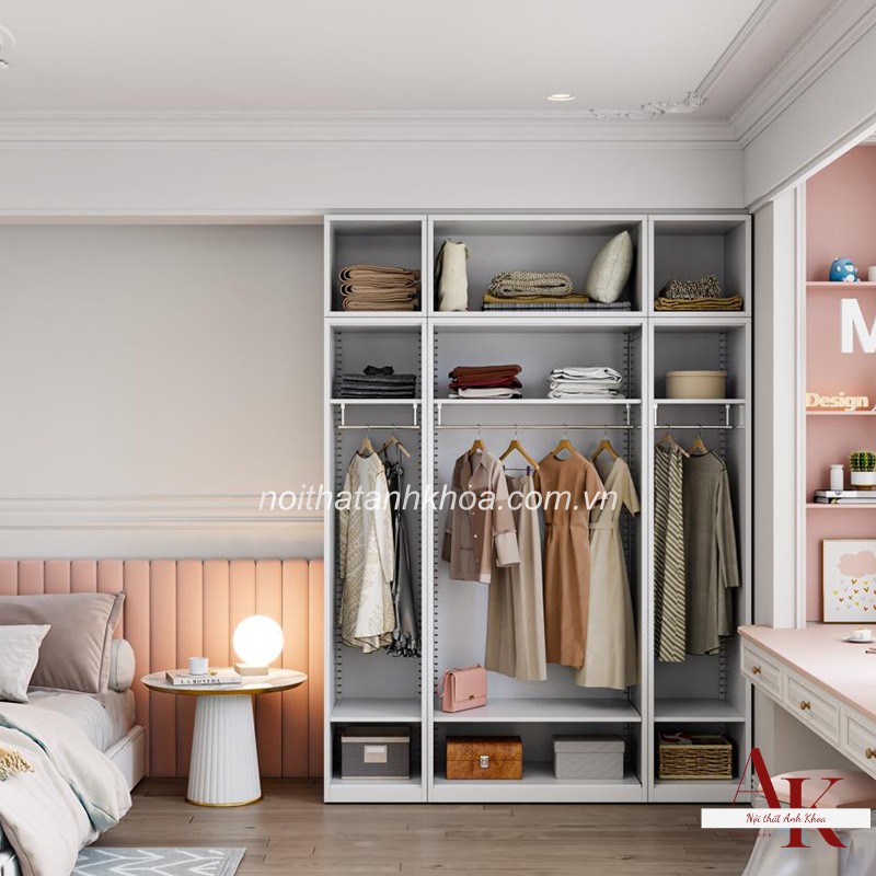 Tủ Quần Áo Cánh Kính Gỗ MDF Màu Trắng Sang Trọng Hiện Đại Tủ Quần Áo Cánh Kính Gỗ MDF Màu Trắng Sang Trọng Hiện Đại