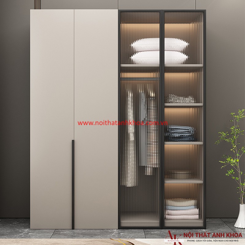 Tủ Quần Áo Cánh Kính Gỗ MDF Thiết Kế Sang Trọng Hiện Đại Tủ Quần Áo Cánh Kính Gỗ MDF Thiết Kế Sang Trọng Hiện Đại