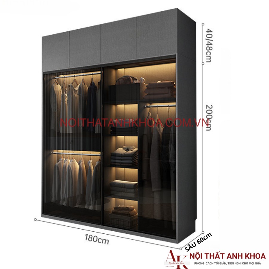 Tủ Quần Áo Cánh Kính Lùa Khung Tủ Gỗ Công Nghiệp Giá Tốt Tủ Quần Áo Cánh Kính Lùa Khung Tủ Gỗ Công Nghiệp Giá Tốt