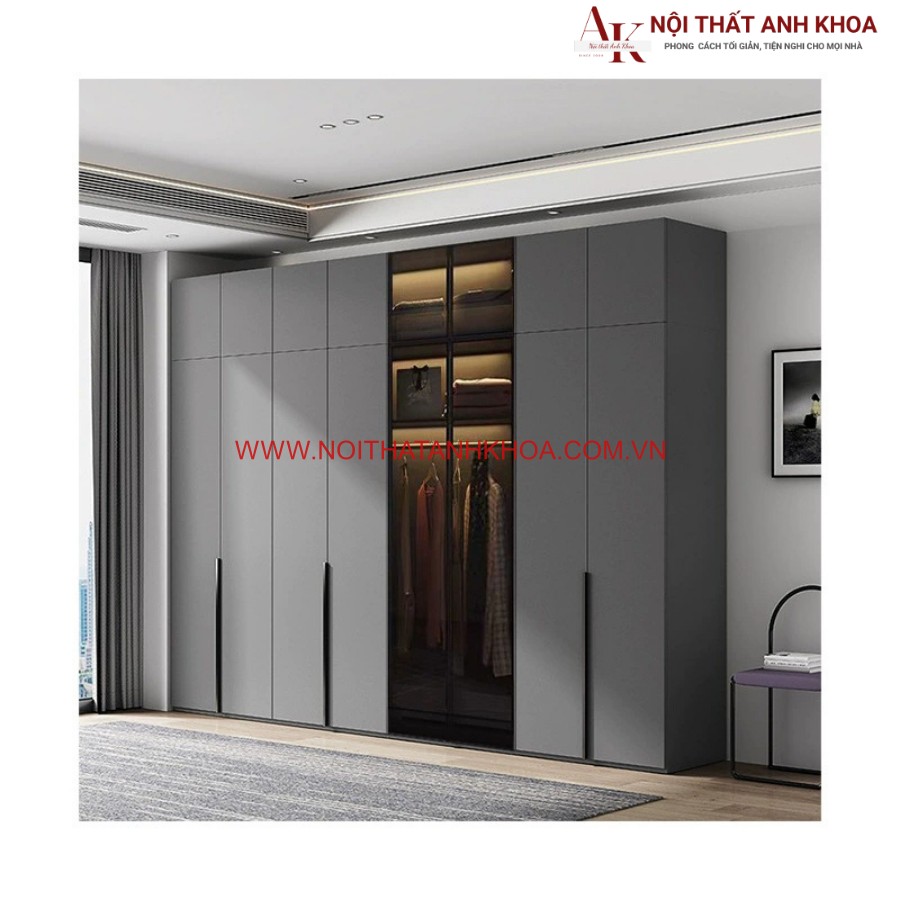 Tủ quần áo cánh kính thiết kế đẳng cấp và hiện đại Tủ quần áo cánh kính thiết kế đẳng cấp và hiện đại