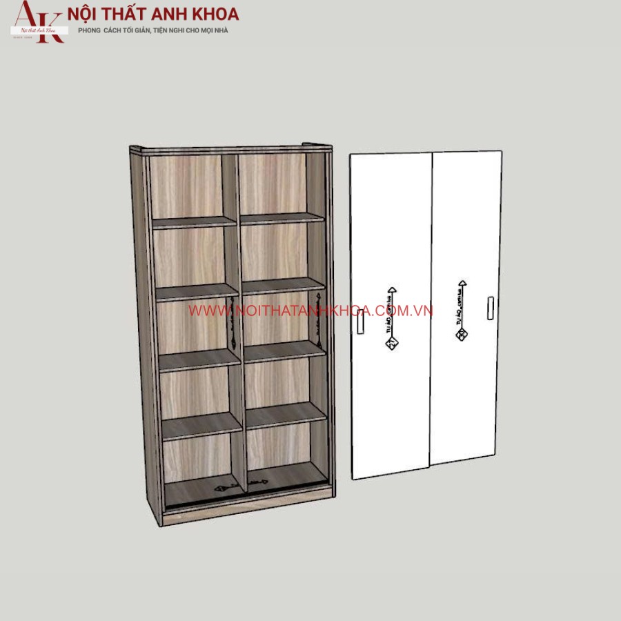 ủ quần áo cửa lùa 2 cánh nhỏ gọn ủ quần áo cửa lùa 2 cánh nhỏ gọn