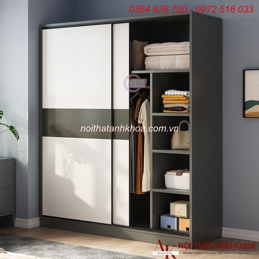 Tủ Quần Áo Cửa Lùa 2 Cánh Gỗ Công Nghiệp Đẹp Giá Rẻ Tủ Quần Áo Cửa Lùa 2 Cánh Gỗ Công Nghiệp Đẹp Giá Rẻ